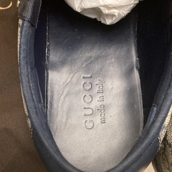 AUTHENTIC GUCCI FNOZO GG SOFT TEK SNEAKERS SIZE -11 MENS - Picture 5 of 12